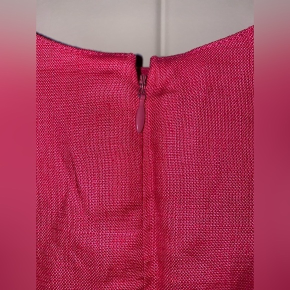 Miss Jackson Linen Mini Dress Lagenlook Boxy Minimalist Pink Women Size 6 - Picture 4 of 8